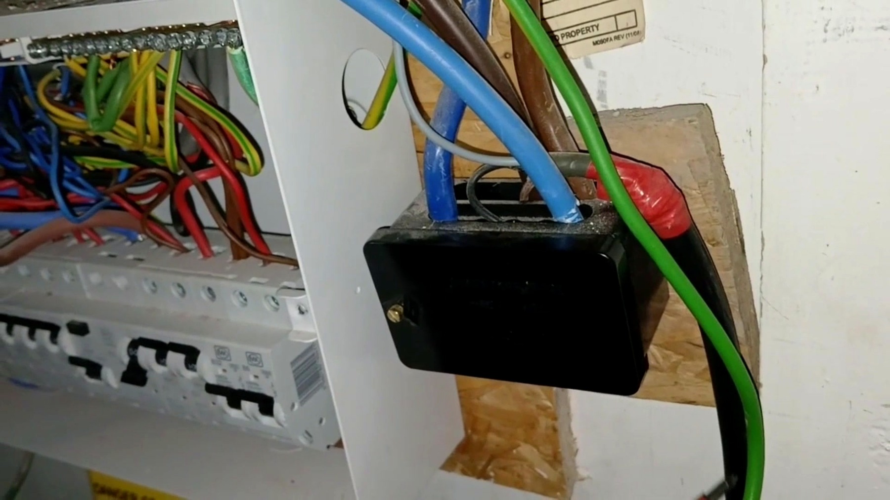 Electrical inspection evidence from Case Study 01